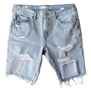 Pacsun Long Distressed Cut Off Denim Jean Shorts 31